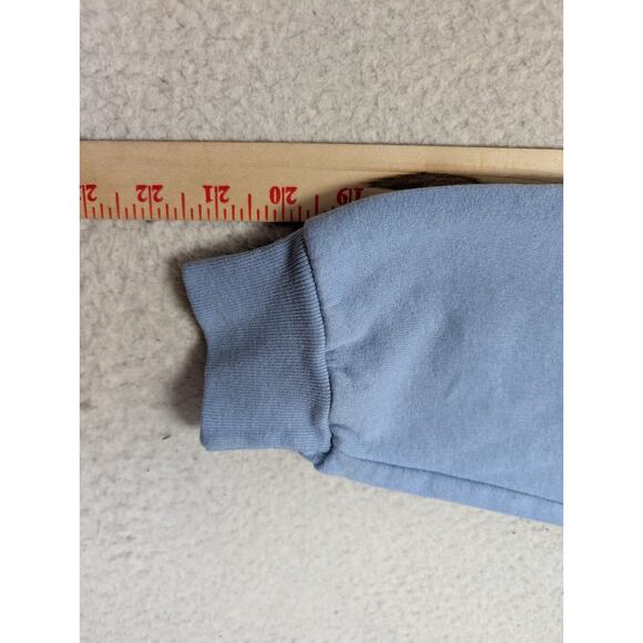 Vintage Top Stitch Sweatshirt Womens XL Blue Floral Cottagecore Embroidered - Picture 4 of 16